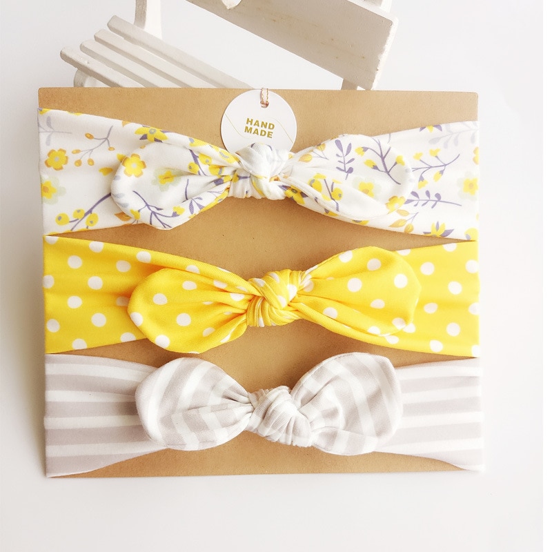 Baby Hair Bows Headband 3PC Set